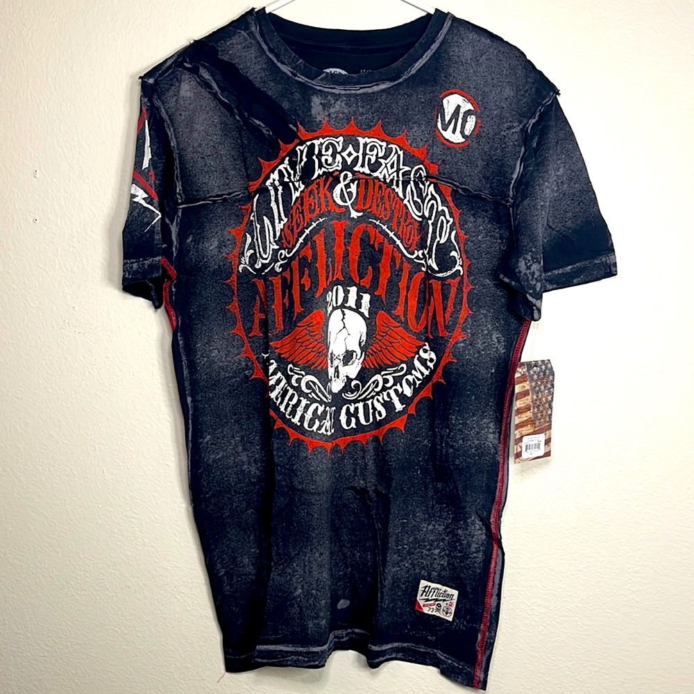 NWT Affliction men’s t-shirt. Model Sacred Seal.